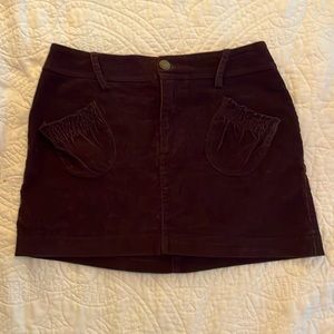 Mango brown mini skirt size 2